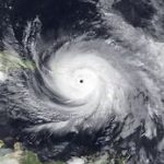 radar image of a hurricane