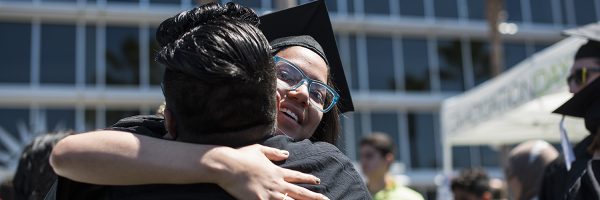 UCF Graduate Hug