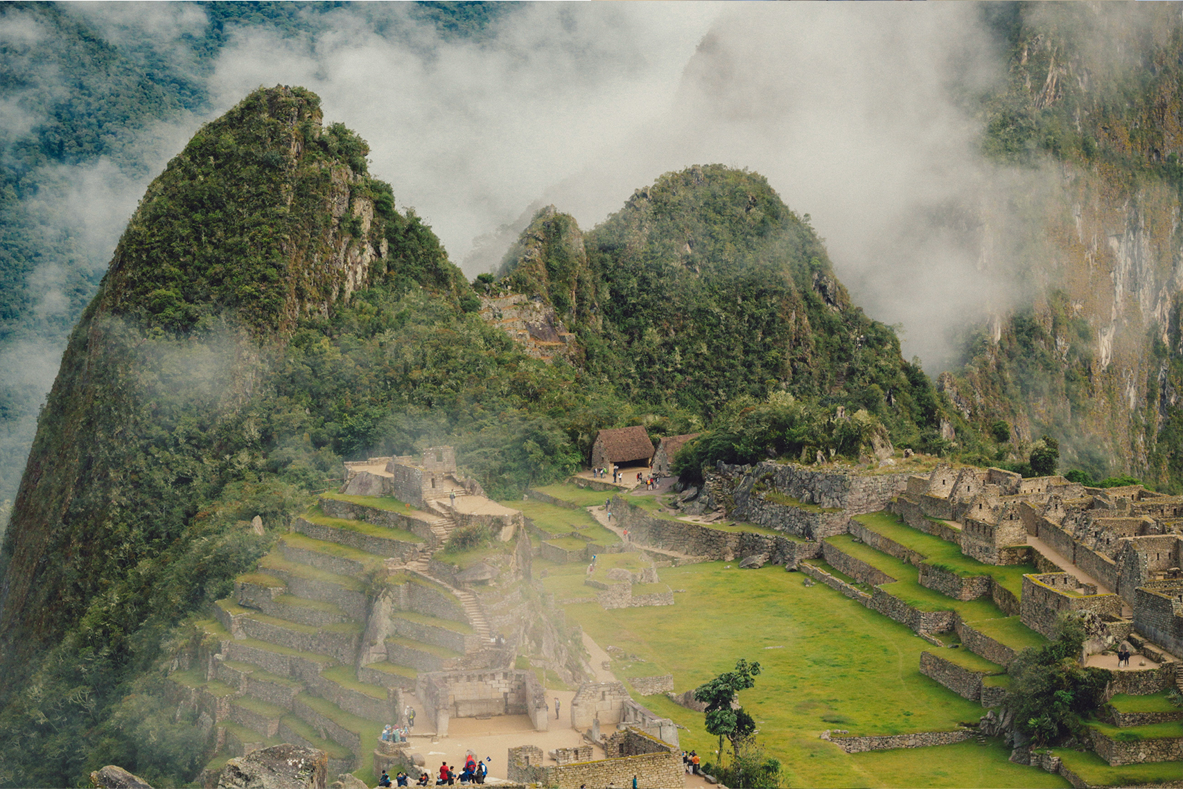 Ariel View of Machupichu, Peru