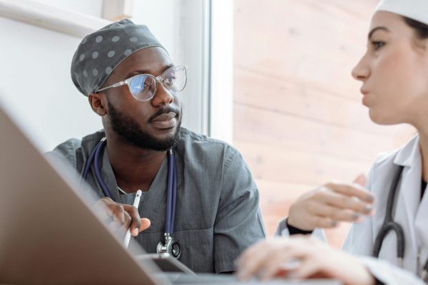 Two Doctors having a converstion